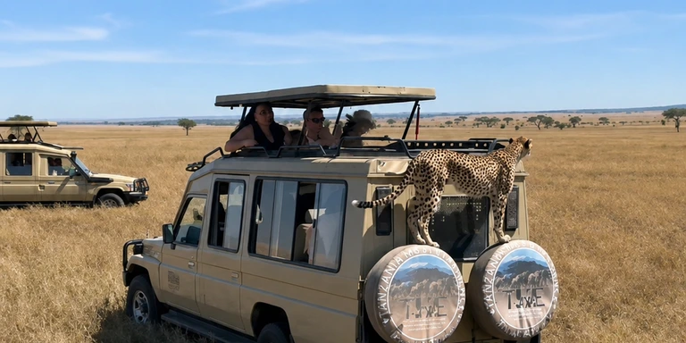 Wildlife grazing in the savannah