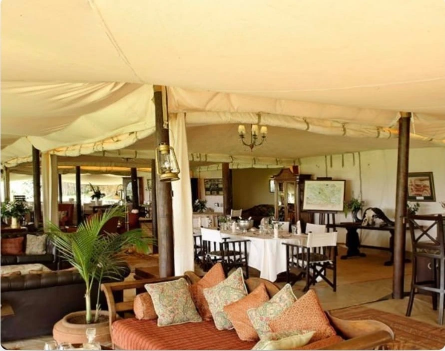 Premium lodge suite with panoramic savannah views