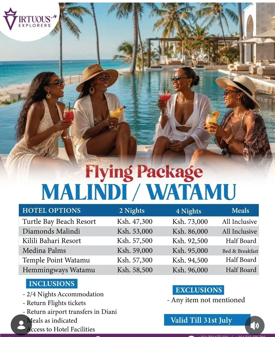 Beach holiday flyer