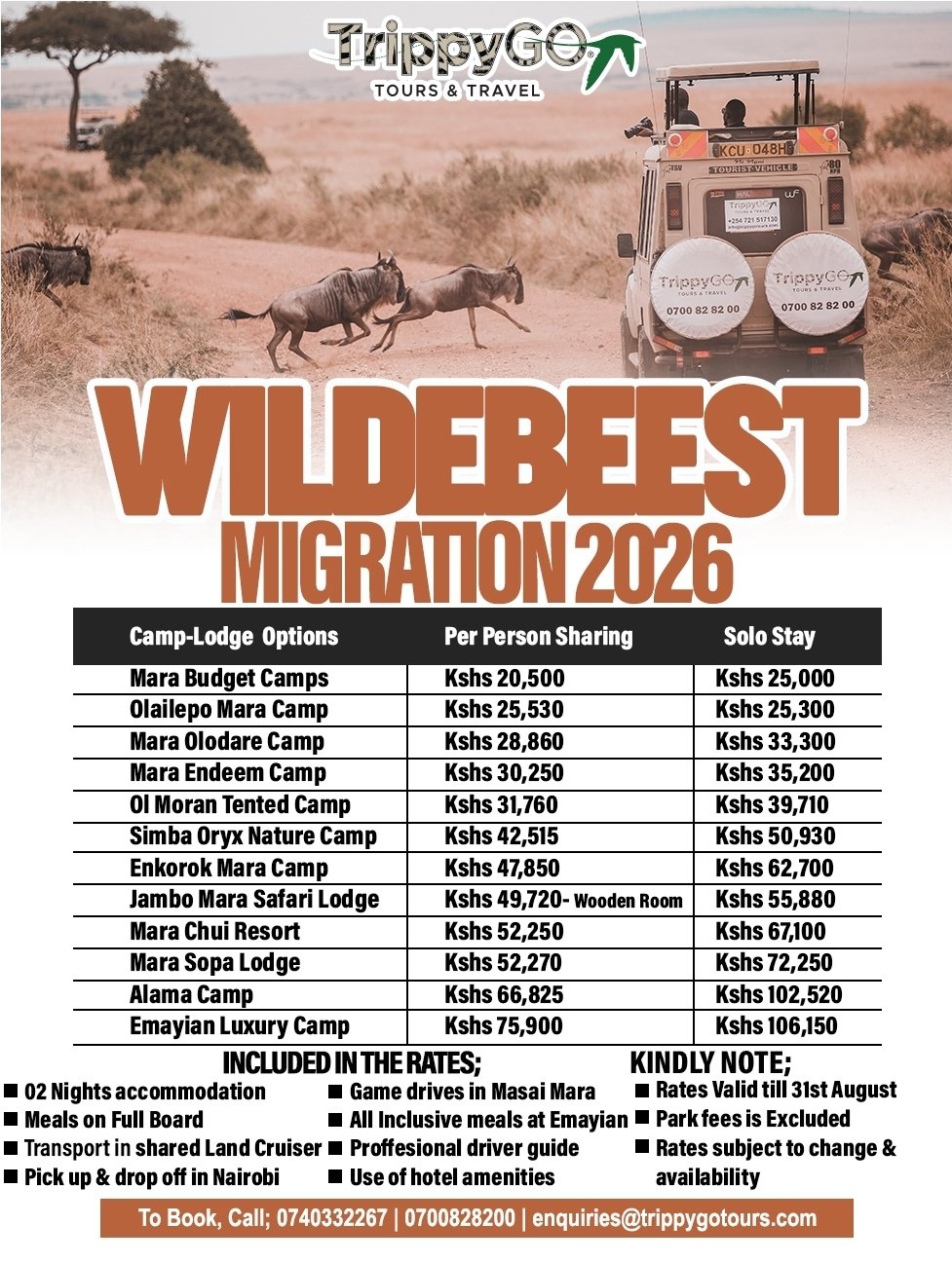 Masaai Mara flyer