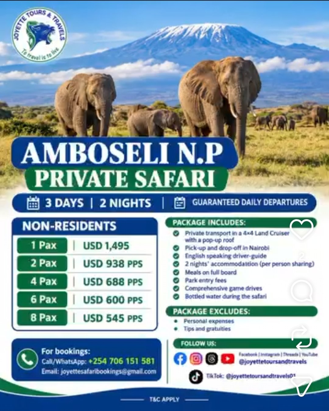 3 Days 2 Nights private flyer