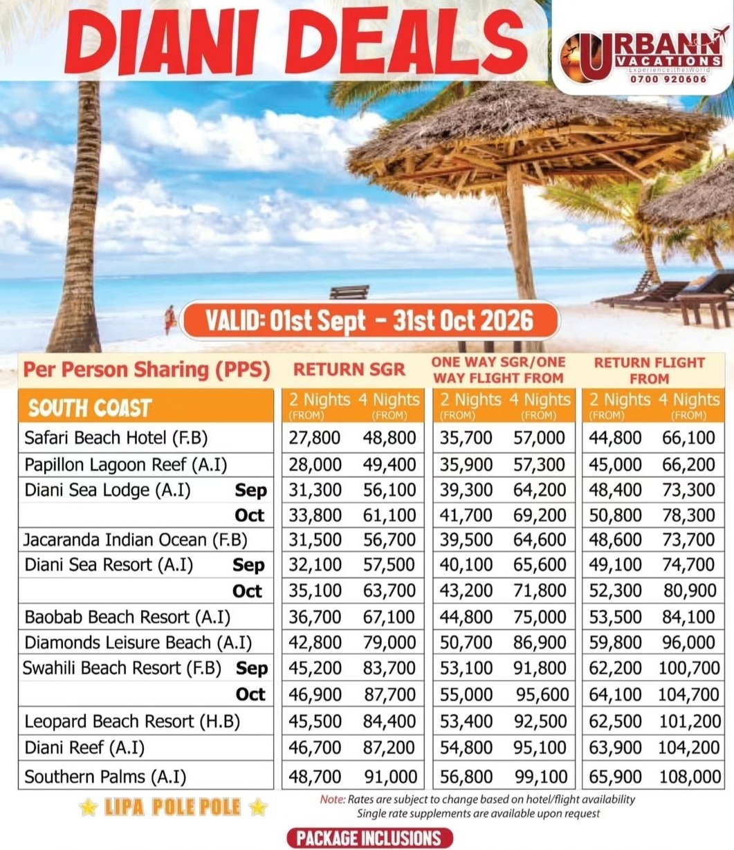 Urban vacation flyer
